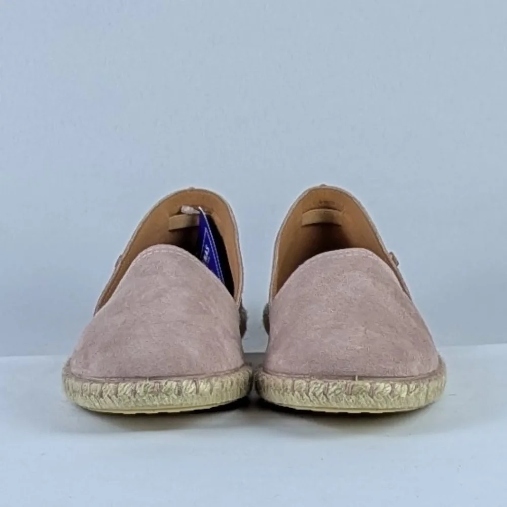 Verbenas Espadrilles Carmen Suede Leather Closed Toe Antique Blush EU42 11 NWT